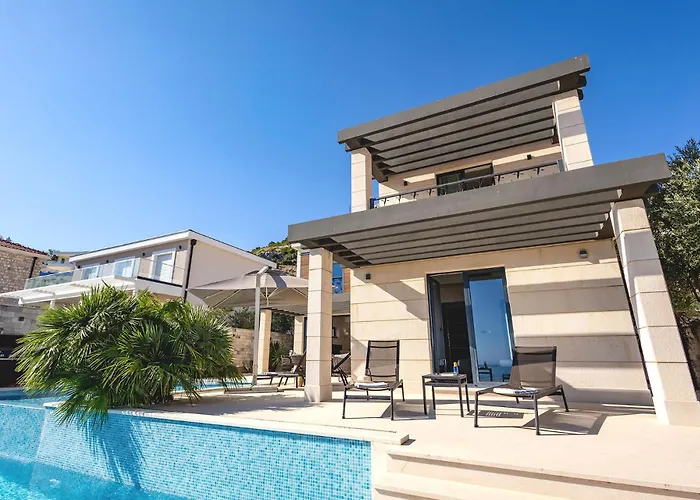 Vila Luxury Anna With Private Pool & Jet Pool Near Dubrovnik